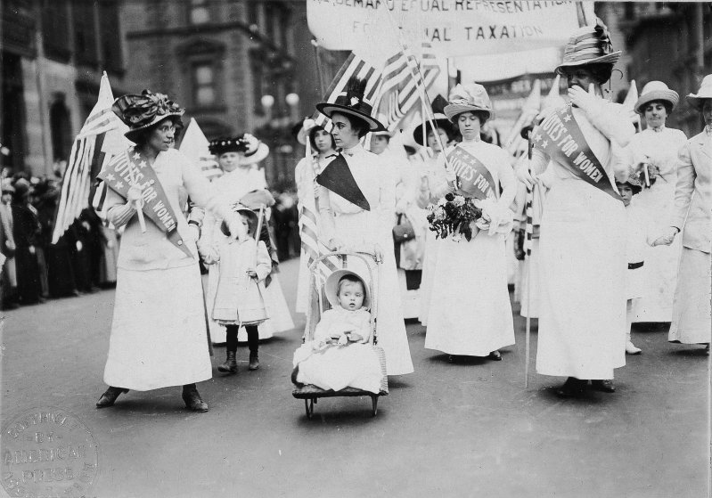 #anonymouswasawoman: #herstory: colorized photos from early suffrage marches bring women’s history to life